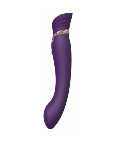 Zalo Queen G-Spot Pulse Wave Vibe - Премиальный вибратор для точки G с функцией нагрева, 21,5х3,5 см (фиолетовый)